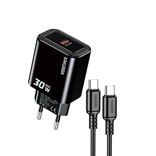 鹏伟系列 PD30W充电器套装 Type-C to Type-C（欧规）