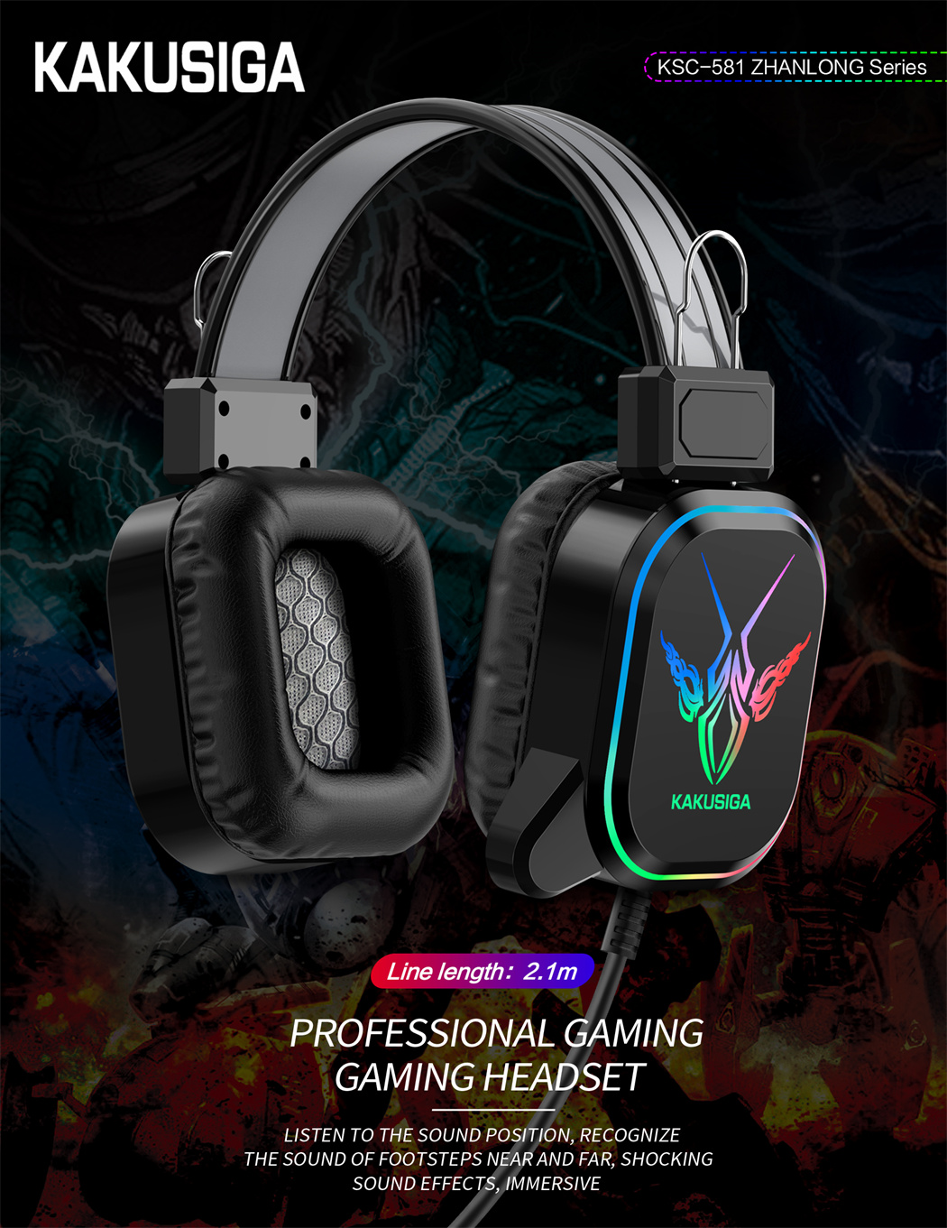 ZHANLONG Series Competitive Gaming Headset Wired Headset
