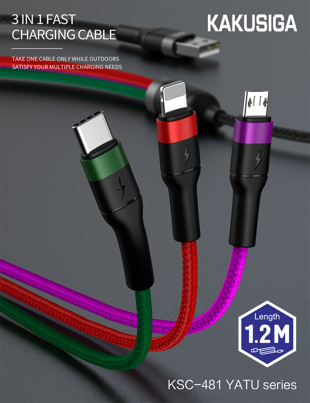 TengYun Series 4 in 1 Fast Charging Cable (1.2M)